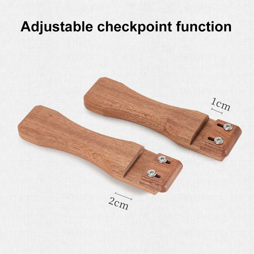 Sapele Heat Resistant Insulated Grip Ergonomic Barbecue Pan Handle Portable Grill Plate Handle Camping Cookware Accessories