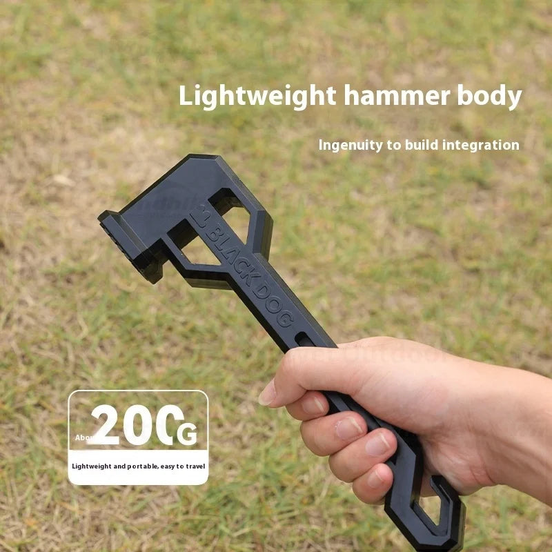 Naturehike BLACKDOG Campsite Hammer PA6 Toughened Nylon Professional Ground Nail Removal Two-in-one Function Tent Stake Hamme