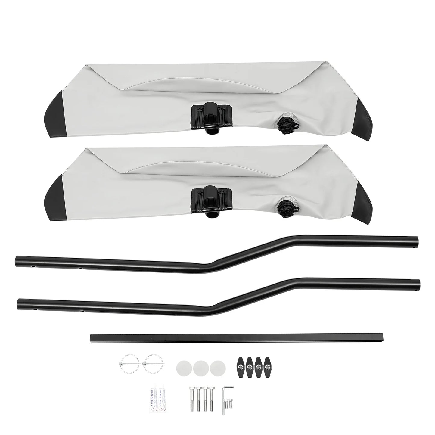 Kayak Inflatable Outriggers PVC Water Float with Dual Valves & Adjustable Sidekicks for Kayaks Canoes Boats Paddling Sailing