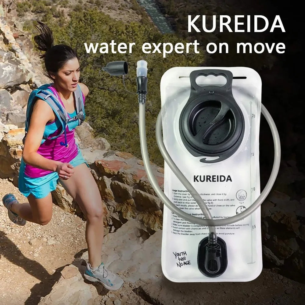 Hydration Bladder 2L-3L,Leak Proof Water Reservoir,BPA Free,Wide Opening, Military Water Bladder Combined with Hydration Backpac