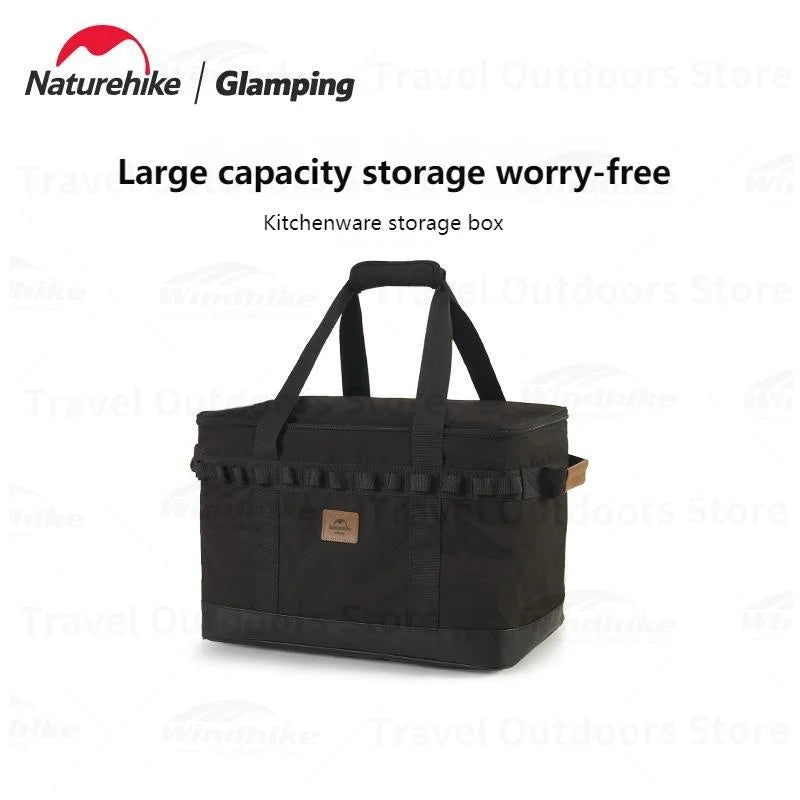Naturehike Cookware Storage Bag Compartment Design PVC Waterproof Camping Accessories Camp Supplies Portable Camping Cooking