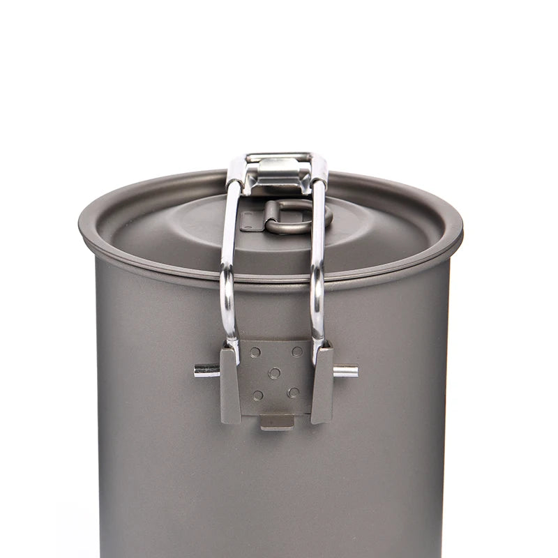 Widesea Camping Cookware Titanium Tableware Tourist Pot Outdoor Cooking Cup Kitchen Picnic Utensils Backpack Hiking Trekking