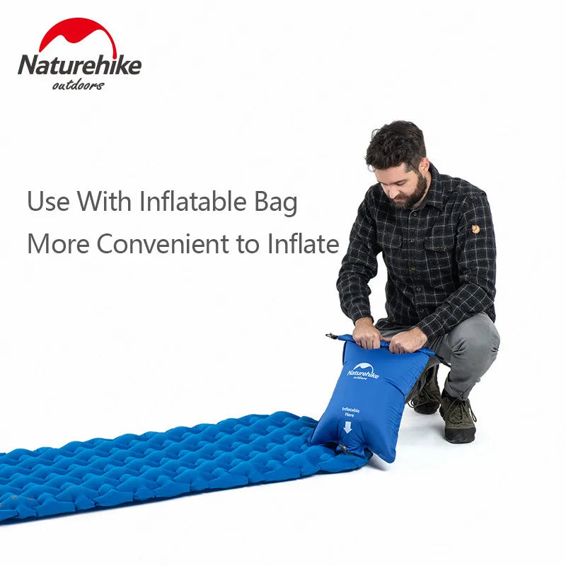 Naturehike Outdoor Camping Mat Ultralight Inflatable mattressTent Sleeping Pad Portable Hiking Air Mattress Picnic Pad Air Mat