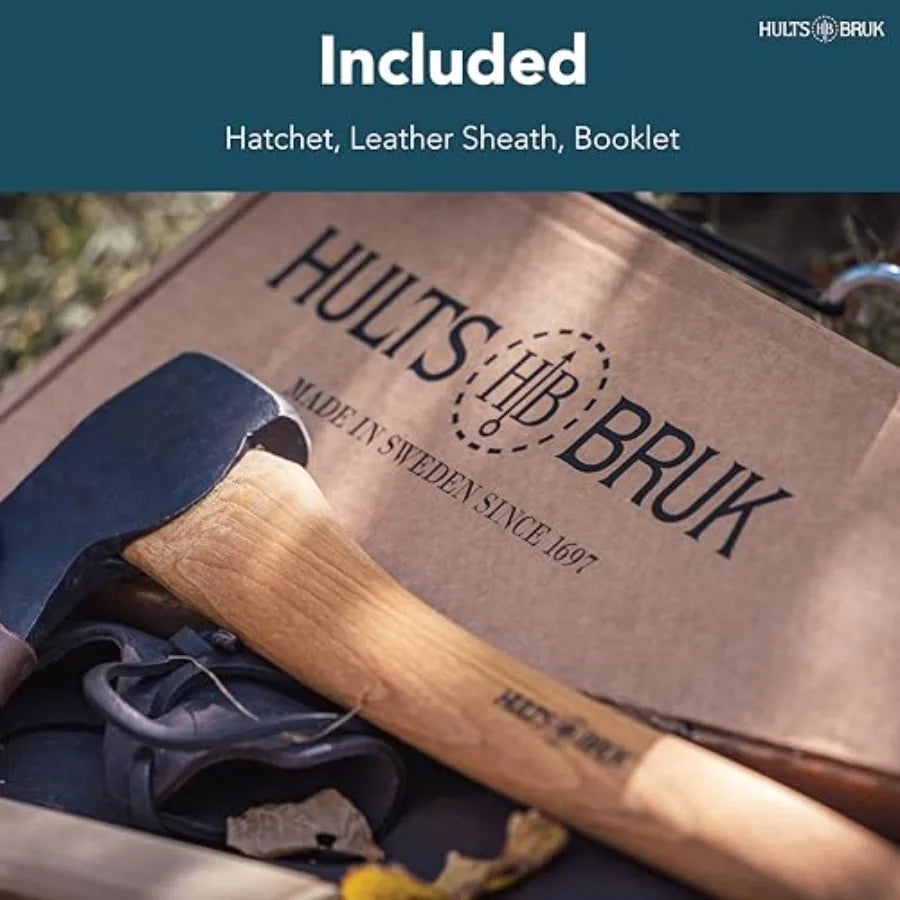 840712 Aneby Hatchet - 2 lb Head 20 Handle for Outdoor Survival Heavy-Duty Wood Cutting Camping Bushcraft and Emergency Prepare