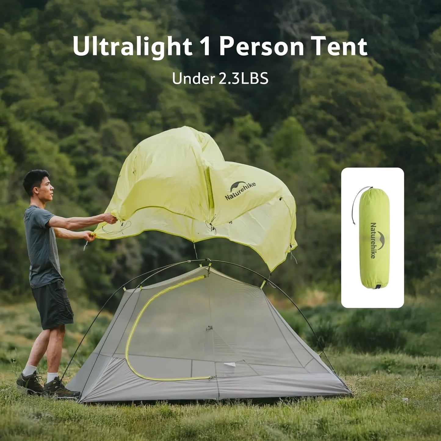 Naturehike Trekking Tent Star Trail EXT Tent Outdoor Hiking Waterproof Tent Double Layer 10D Nylon Cycling Backpacking Tent