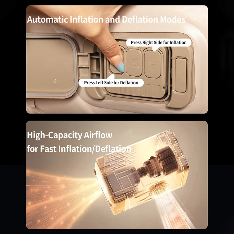 Anbelstyle Portable Inflatable Mattress Car SUV Air Bed Inflatable Sof Inflatable Air Mattres Car Mattress Set for Road Trips