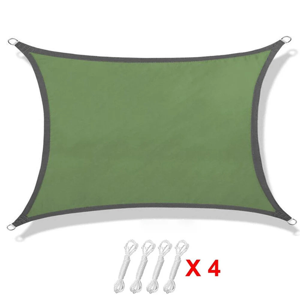 Sun Shade UV Block Oxford Cloth Canopy Patio Cover Breathable Sunlight Block Awning for Backyard Lawn Garden Outdoor Activities