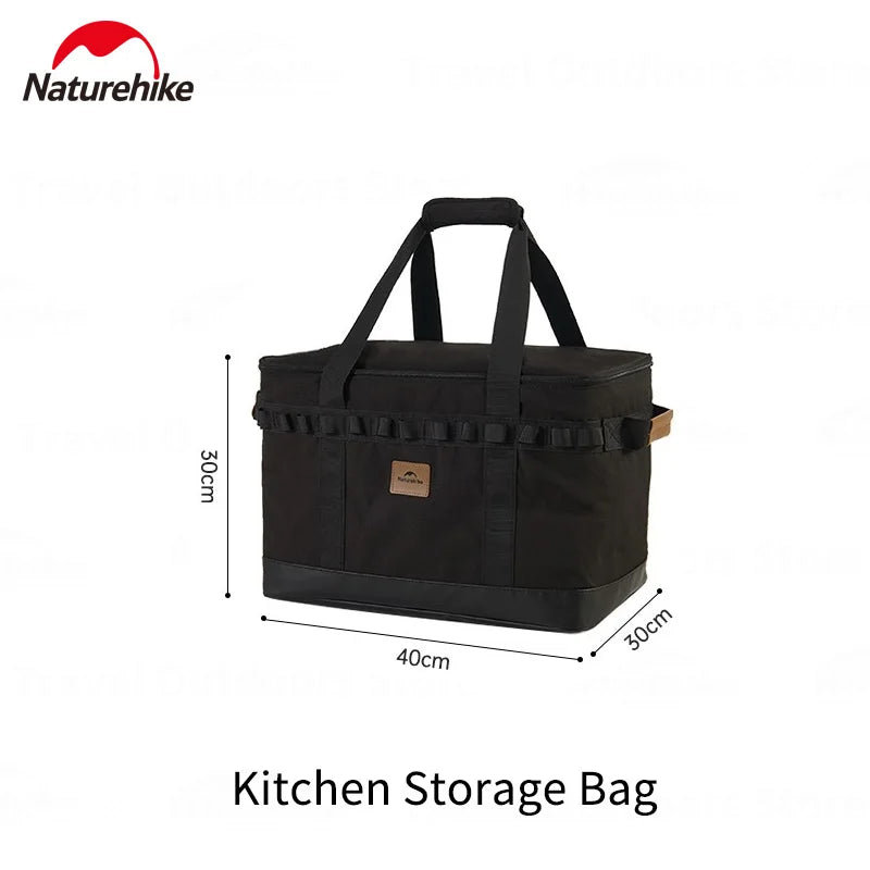 Naturehike Cookware Storage Bag Compartment Design PVC Waterproof Camping Accessories Camp Supplies Portable Camping Cooking