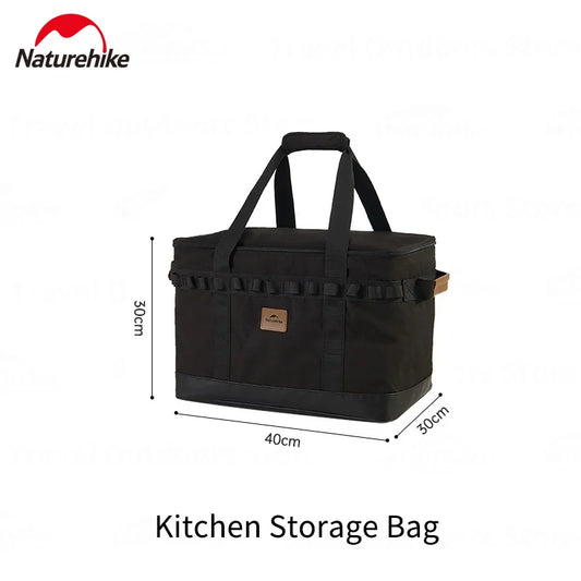 Naturehike Cookware Storage Bag Compartment Design PVC Waterproof Camping Accessories Camp Supplies Portable Camping Cooking