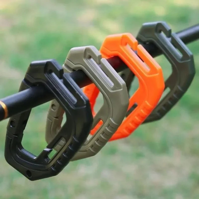 5/10Pcs Tactical Carabiner Set Plastic Steel Quick Hook Webbing Grimlock Lock Keychain Outdoor Backpack Karabiner Buckle