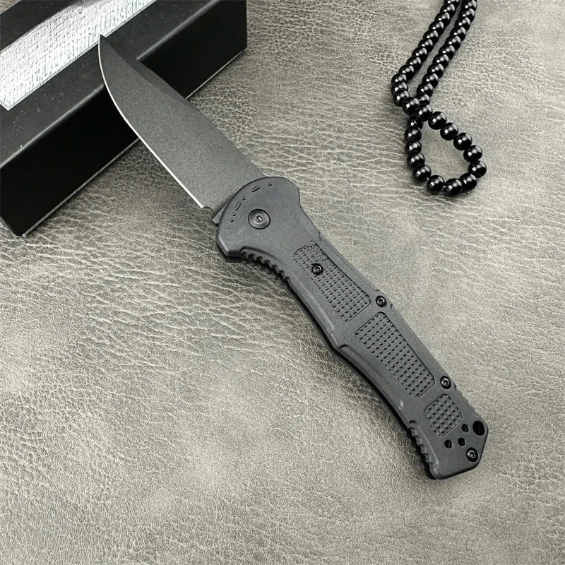 BM 9070 Claymore Pocket pocket knife Nylon fiber handle D2 steel Outdoor Tactical Hunting Camping Hiking Survival EDC tool