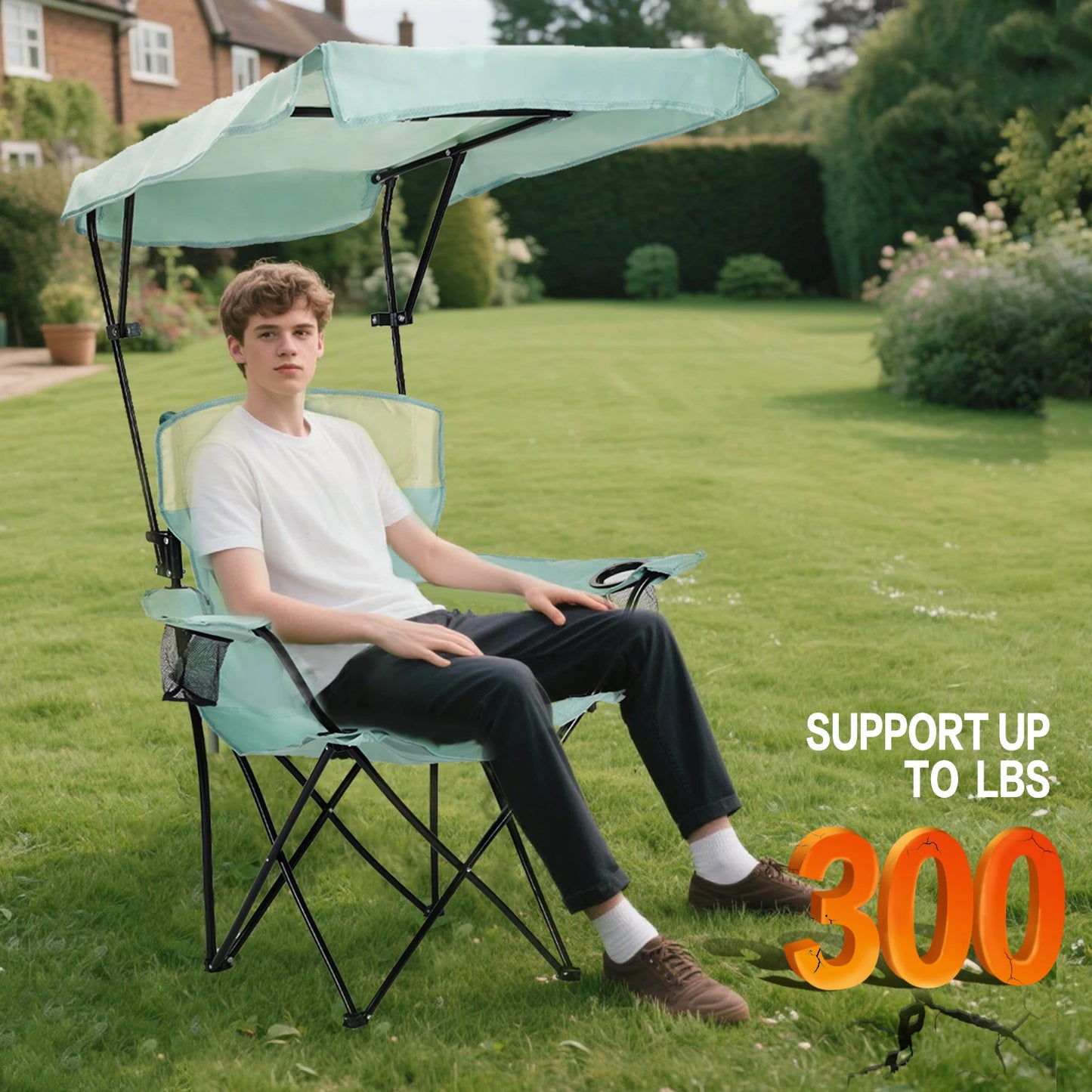 Outdoor Furniture YoungWood Portable Folding Camping Chair With Armrests Lightweight Travel Chair Aluminum Alloy Fishing Chair