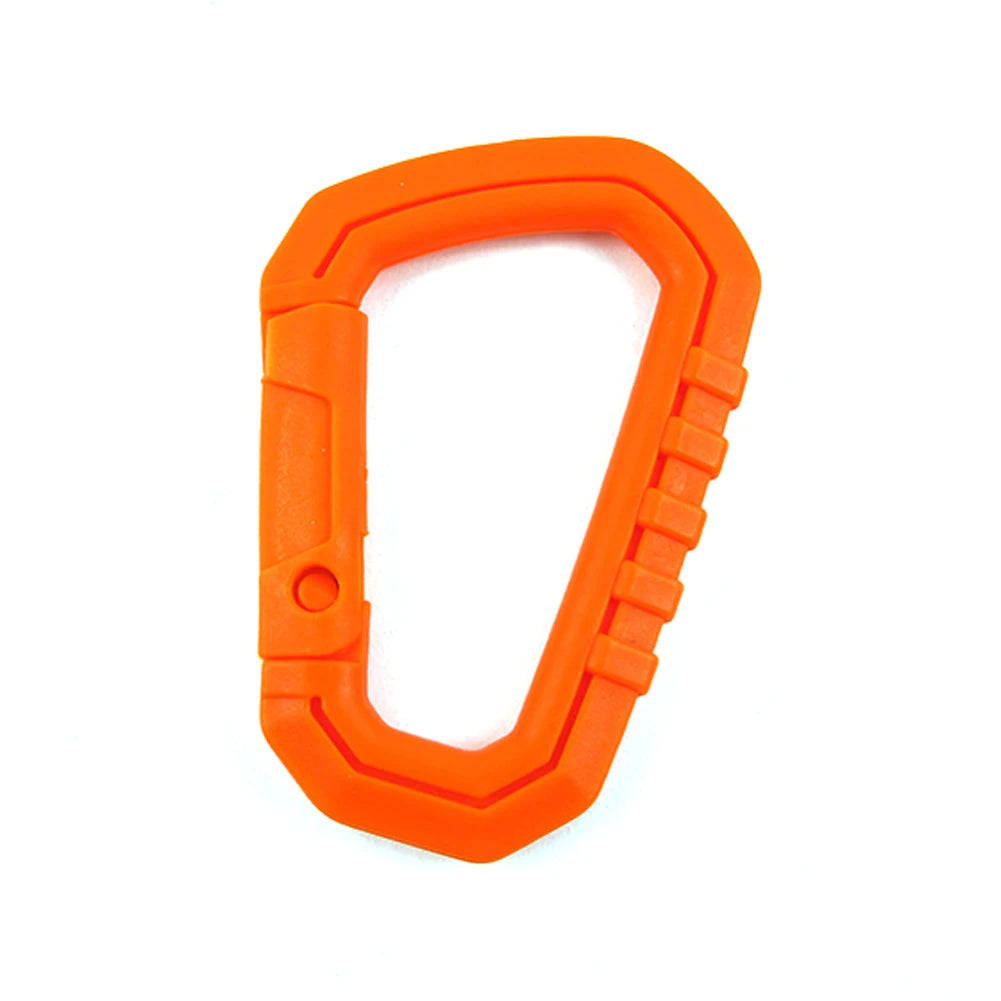 D-shape Camping Carabiners Reusable Snap Type Keychain Carabiner Lightweight High Strength Hardware Tools for Outdoor Activities