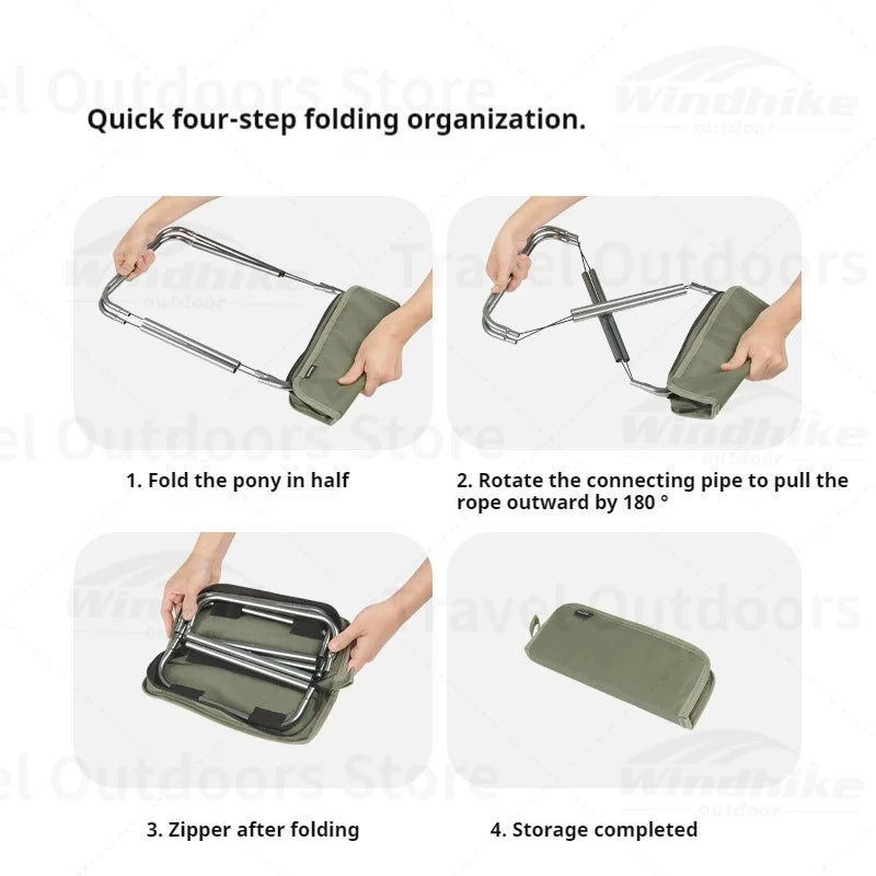 Naturehike Camping Folding Chair Portable Fishing Stool Thicken Sponge Hiking Seat Outdoor Lightweight Aluminium Camping  Chairs