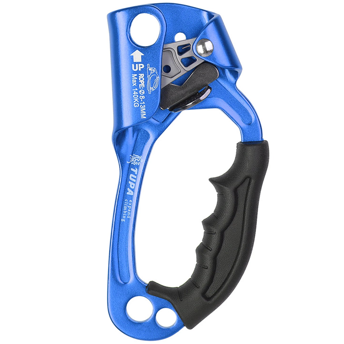 Hand Ascender Vertical Rope Ascender Rock Climbing Equipment Aloft Working Climbing Protective Tools 140kg Bearing Capacity