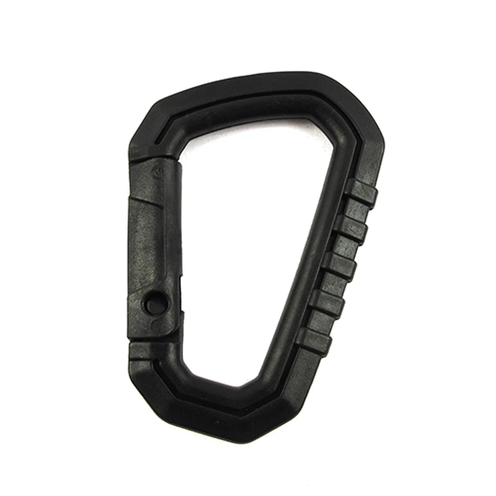 D-shape Camping Carabiners Reusable Snap Type Keychain Carabiner Lightweight High Strength Hardware Tools for Outdoor Activities