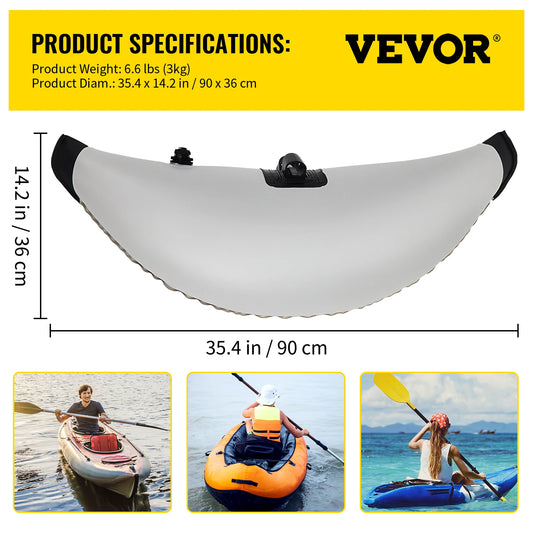 SucceBuy 2PcsKayak Outrigger Stabilizer Inflatable Outrigger Float Standing Float Stabilizer System Kit for Canoes Fishing Boats