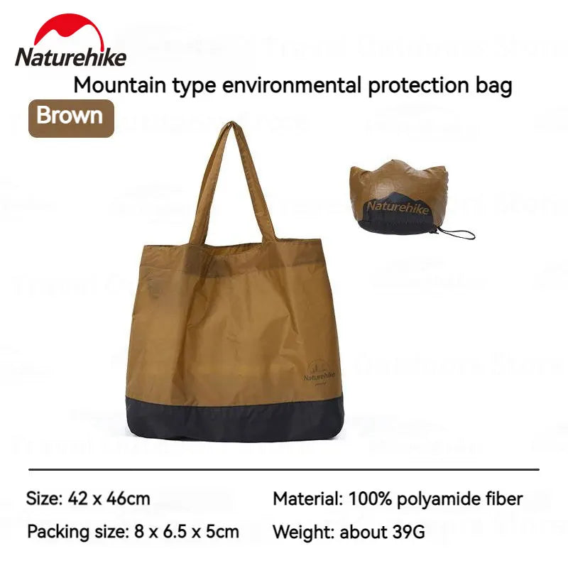 Naturehike Storage Bag Ultralight 20D Nylon 28L Large Capacity Travel  Foldable Tote Bag Reusable Bag Novelty Camping Supplies