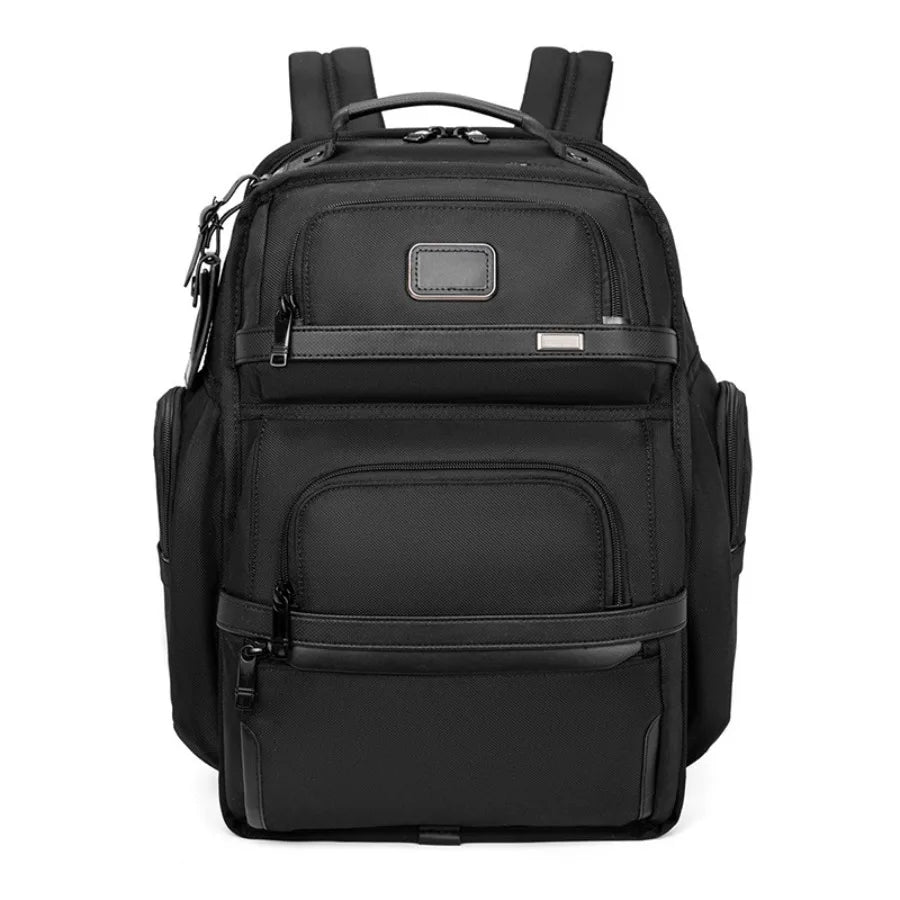【New Arrival】Black Multi-Pocket Business Laptop Backpack, Water Resistant Professional Travel Daypack, Durable Office & Commute Bag for Men