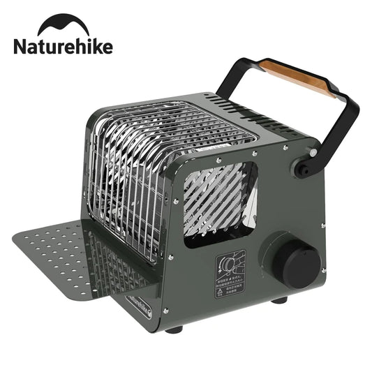 Naturehike Portable 3-in-1 Camping Heater with Insulated Shelf & Handle Outdoor Mini Gas Burner Cassette Heating Stove