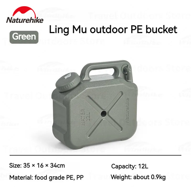 Naturehike Outdoor Water Bucket Portable Driving Water Can Outdoor Travel Camp Supplies Camping Essentials Camping Accessories