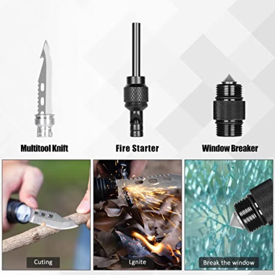 Survival Shovel High Carbon Steel Tactical Shovel Axe Folding Entrenching Tool Camping Hiking Shovel Carrying Pouch Car Emergen