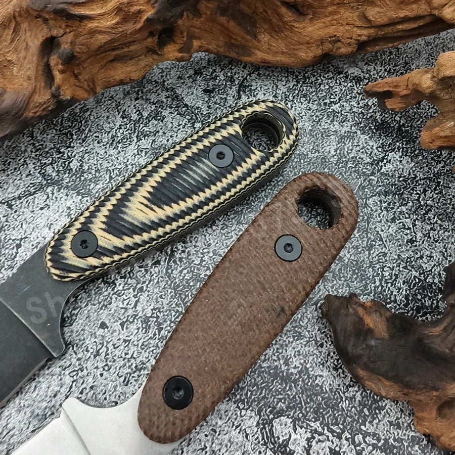 Izula Sheathed Small Straight Knife D2 Blade G10 Handle Portable Household Fruit EDC Carry-Along Tool Knife Picnic Knife