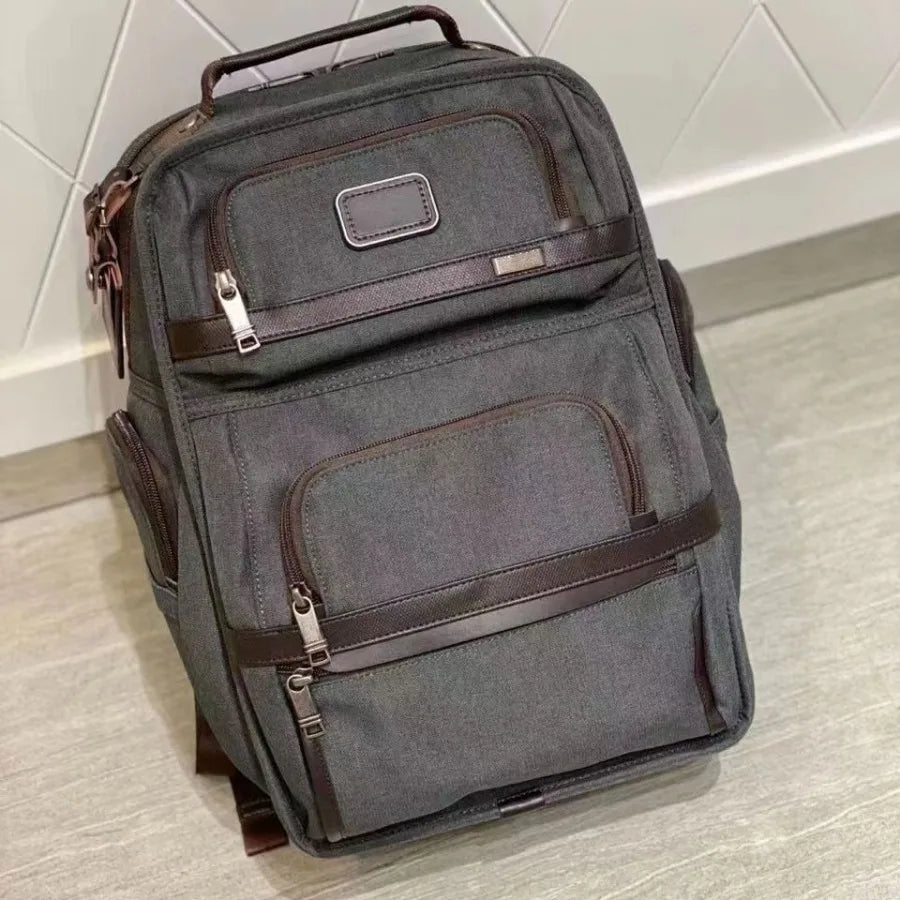【New Arrival】Black Multi-Pocket Business Laptop Backpack, Water Resistant Professional Travel Daypack, Durable Office & Commute Bag for Men