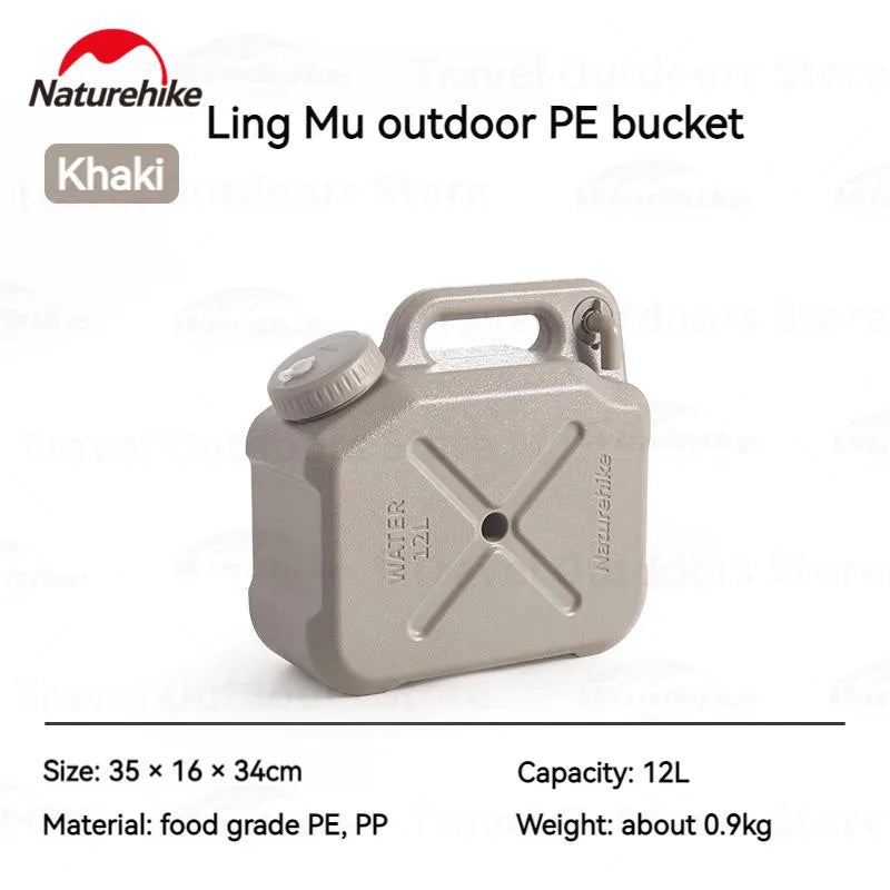 Naturehike Outdoor Water Bucket Portable Driving Water Can Outdoor Travel Camp Supplies Camping Essentials Camping Accessories