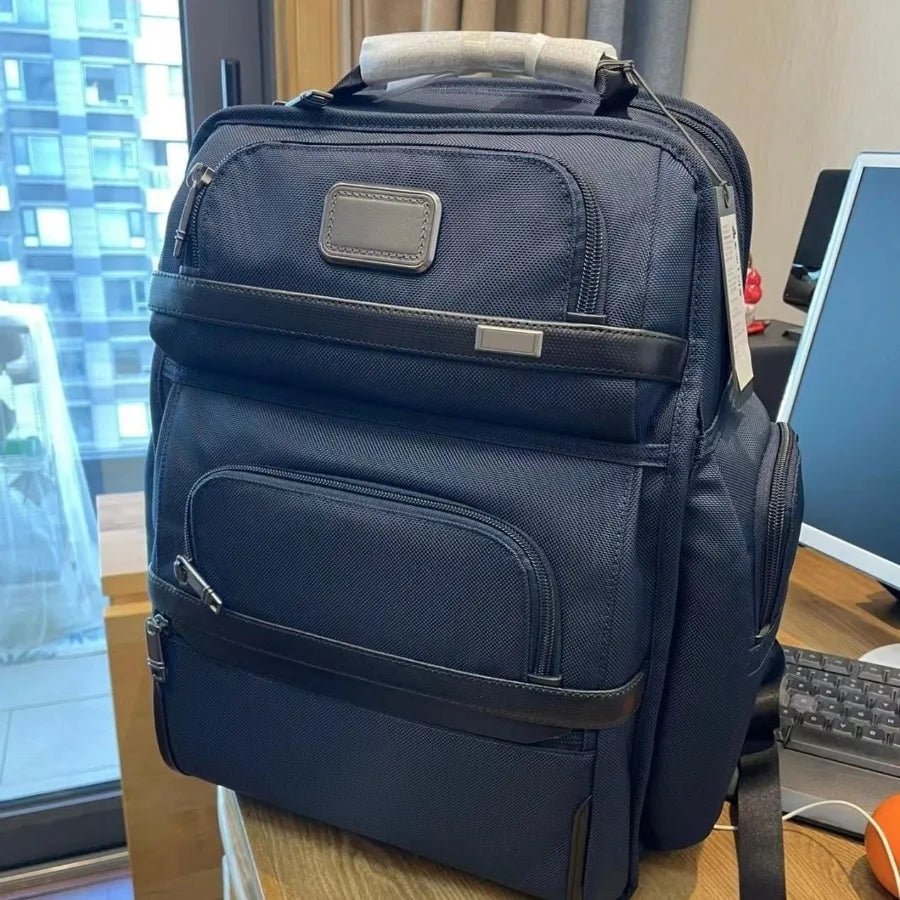 【New Arrival】Black Multi-Pocket Business Laptop Backpack, Water Resistant Professional Travel Daypack, Durable Office & Commute Bag for Men