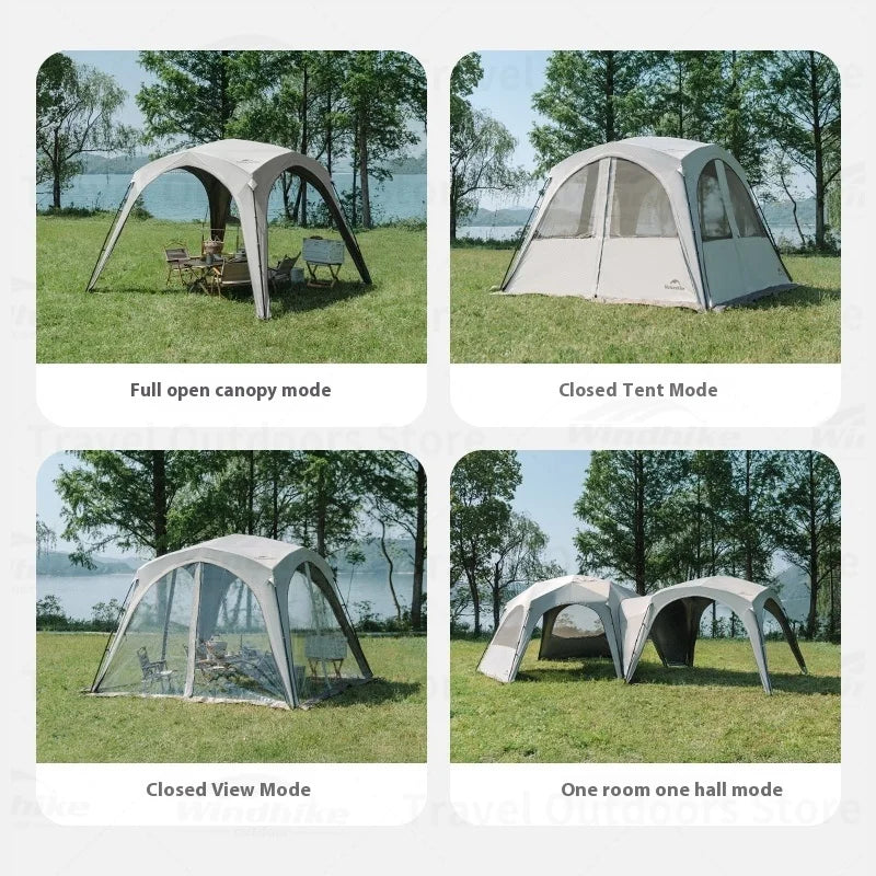 Naturehike Camping Sun Shelter Upgraded Zipper Design Sunscreen Outdoor Picnic Camping Equipment Dome Canopy Tent Accessories