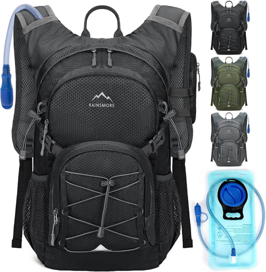 Hydration Backpack with Water Bladder 18L Lightweight Hiking Backpack Insulated Water Pack for Hiking Running Cycling Biking