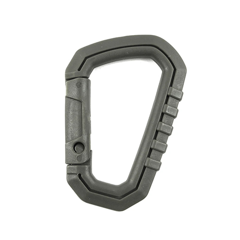 D-shape Camping Carabiners Reusable Snap Type Keychain Carabiner Lightweight High Strength Hardware Tools for Outdoor Activities