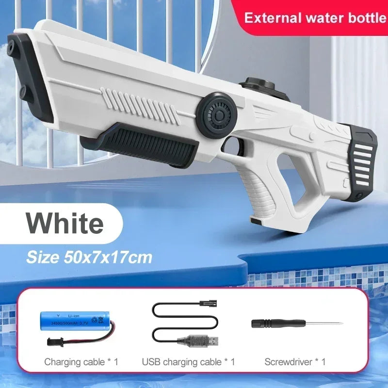 Automatically Water High Pressure Electric Water Gun Toys for Kids Summer Outdoor Pool Fight Games Children Water Toys Boys Gift