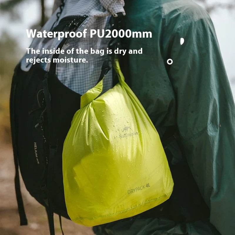 Naturehike 2L/4L/8L Multipurpose Storage Bag Roll-top Waterproof Bag Lightweight Nylon Outdoor Camping Hiking Durable Trips Bags