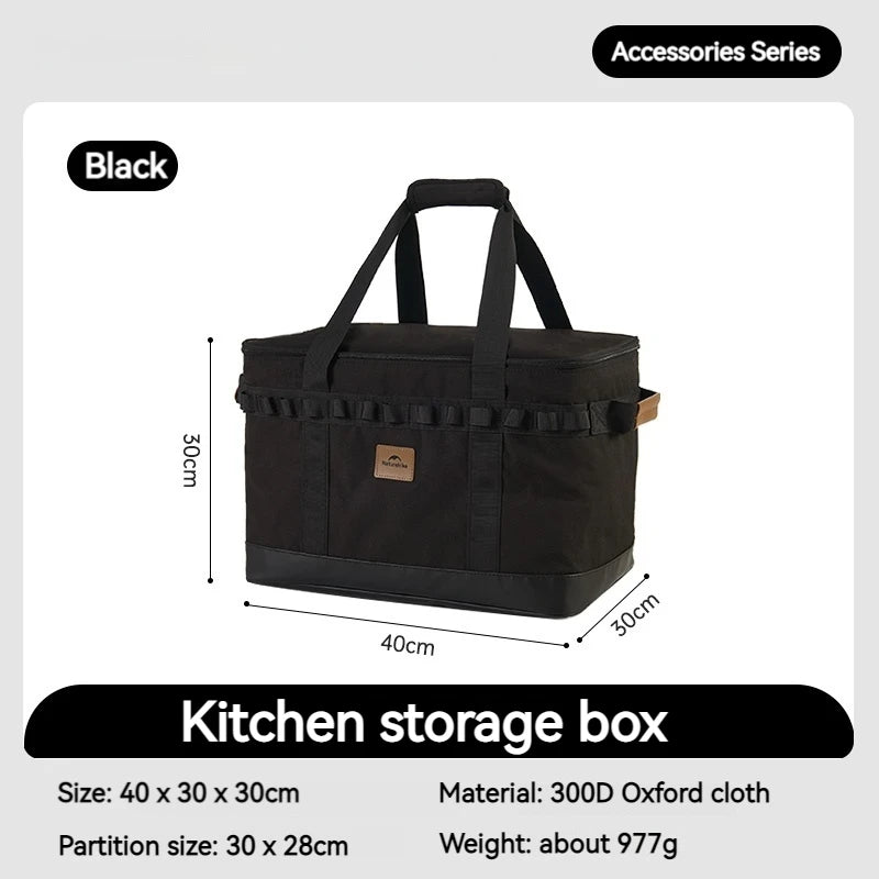 Naturehike Cookware Storage Bag Compartment Design PVC Waterproof Camping Accessories Camp Supplies Portable Camping Cooking