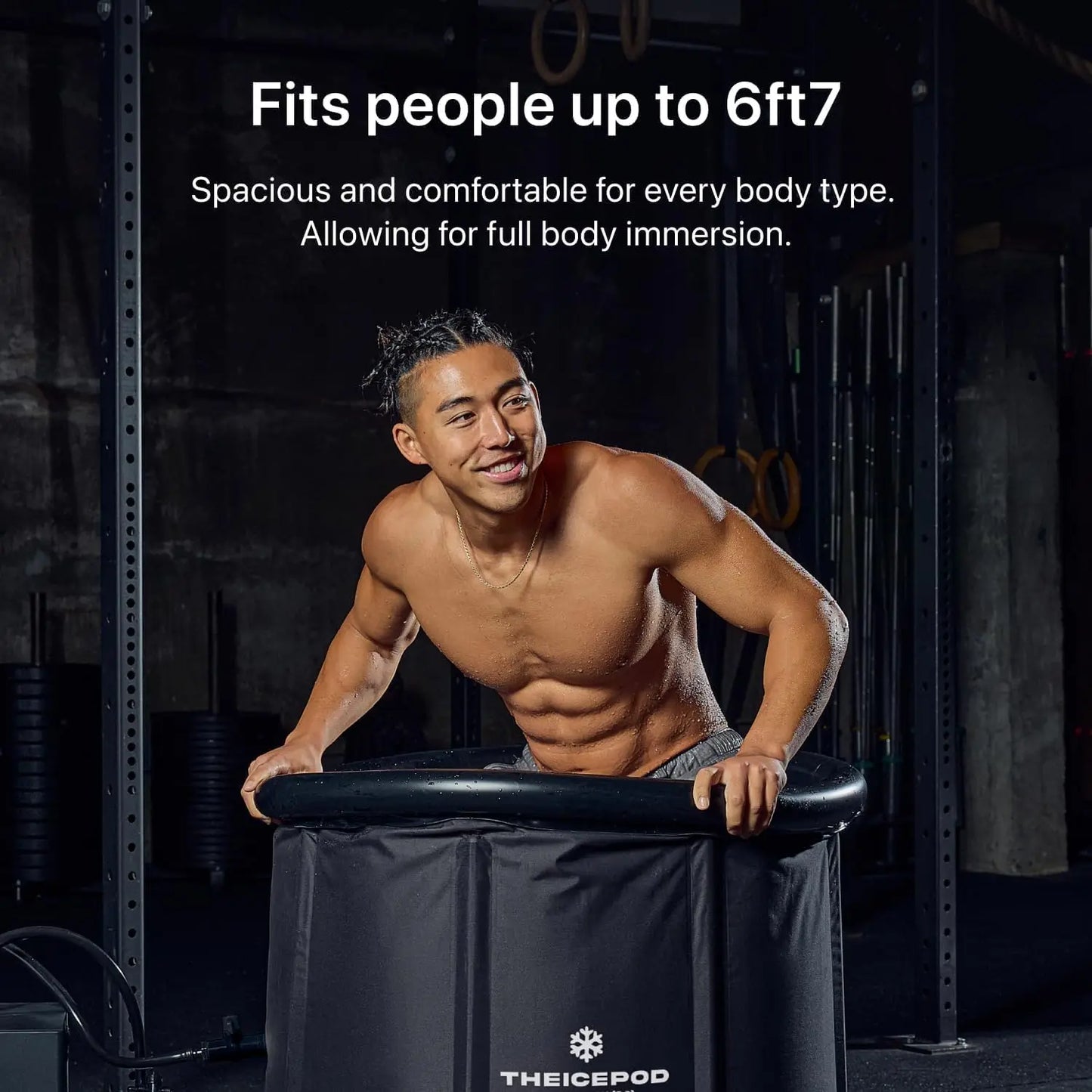Standard Ice Bath Tub, 84 Gallon Cold Plunge Tub with Cover and Side Drain, Portable Inflatable for Adults, Chiller Compatible