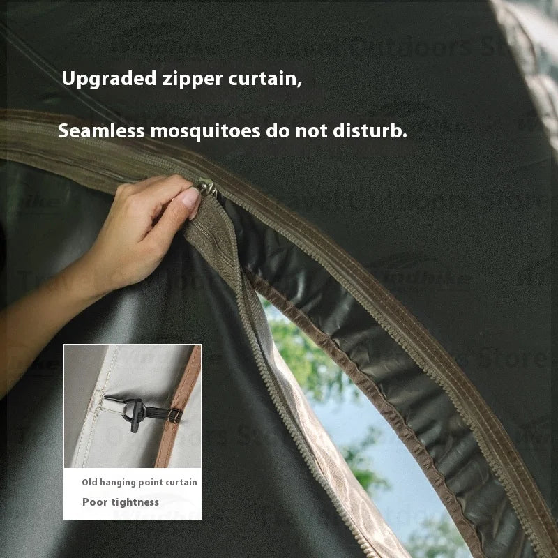 Naturehike Camping Sun Shelter Upgraded Zipper Design Sunscreen Outdoor Picnic Camping Equipment Dome Canopy Tent Accessories