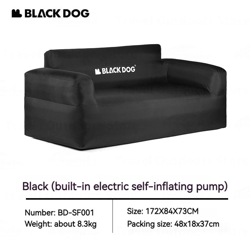 Naturehike BLACKDOG Air Sofa Bed Outoor Portable Two-seater Air Couch 300kg Load Inflatable Relax Sofa Bed Indoor With Air Pump