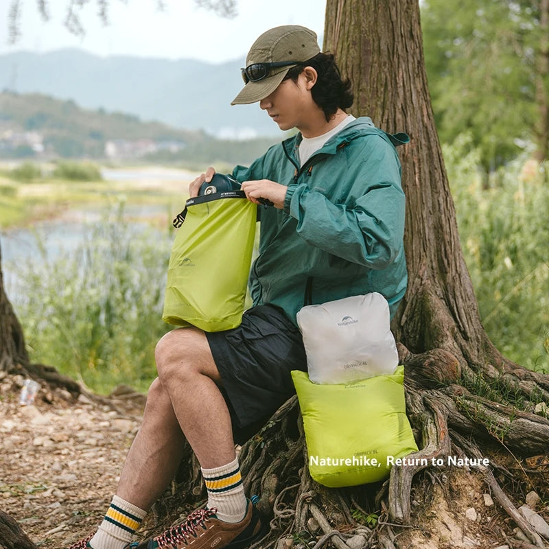 Naturehike 2L/4L/8L Multipurpose Storage Bag Roll-top Waterproof Bag Lightweight Nylon Outdoor Camping Hiking Durable Trips Bags
