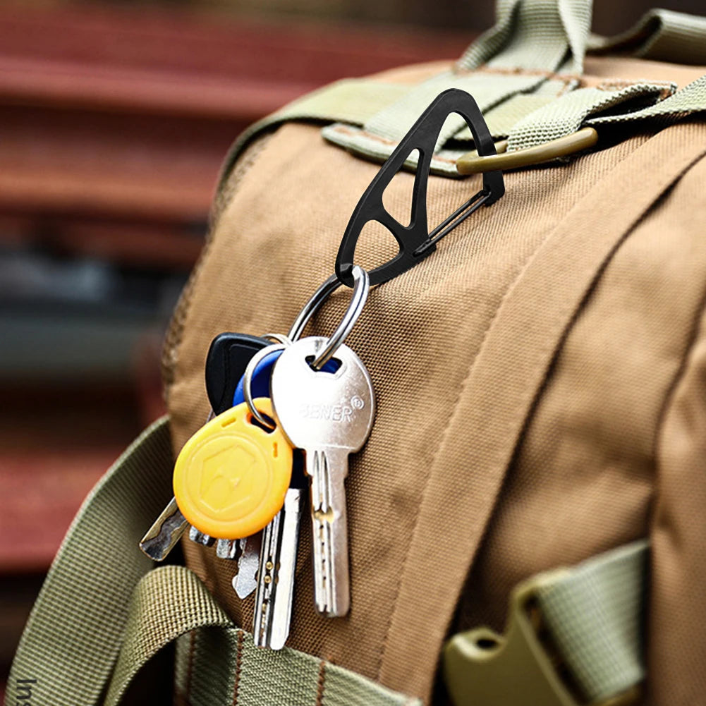 Climbing Carabiner Key Chain Clip Backpack Survival Tools Camping Key Holder Camp Hiking Portable Outdoor Elements