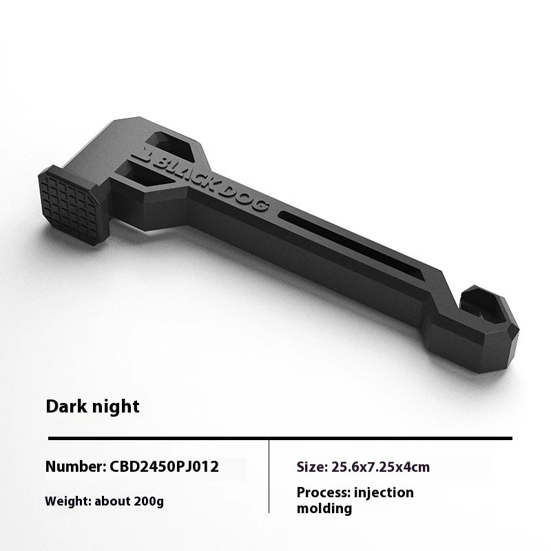 Naturehike BLACKDOG Campsite Hammer PA6 Toughened Nylon Professional Ground Nail Removal Two-in-one Function Tent Stake Hamme