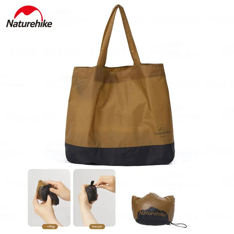 Naturehike Storage Bag Ultralight 20D Nylon 28L Large Capacity Travel  Foldable Tote Bag Reusable Bag Novelty Camping Supplies