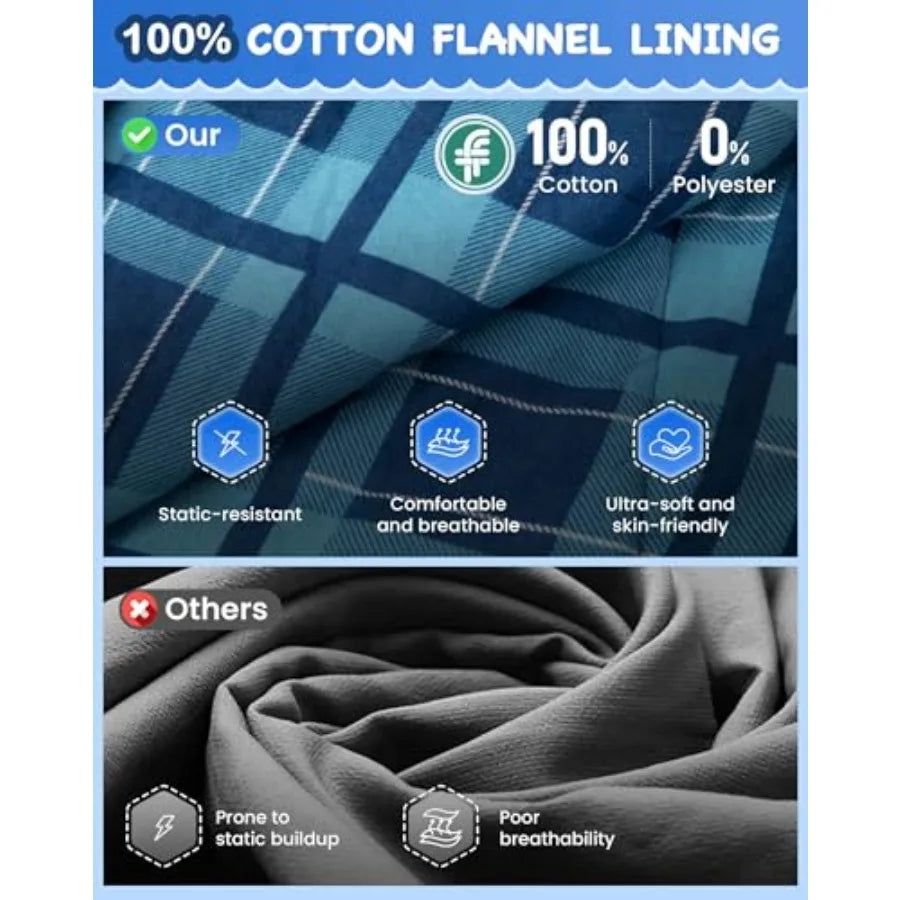 45°F Sleeping Bag Lightweight Waterproof and Compact Flannel Sleeping Bags Cold Weather and Warm Youth Essentials Gear Accessor