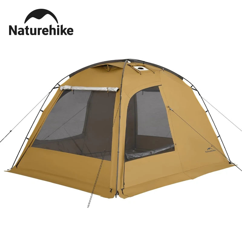 Naturehike Dune 7.6 Camping Tent 2 People Double Layer Tent Family Outdoor Travel Tent With Chimney Screen Window