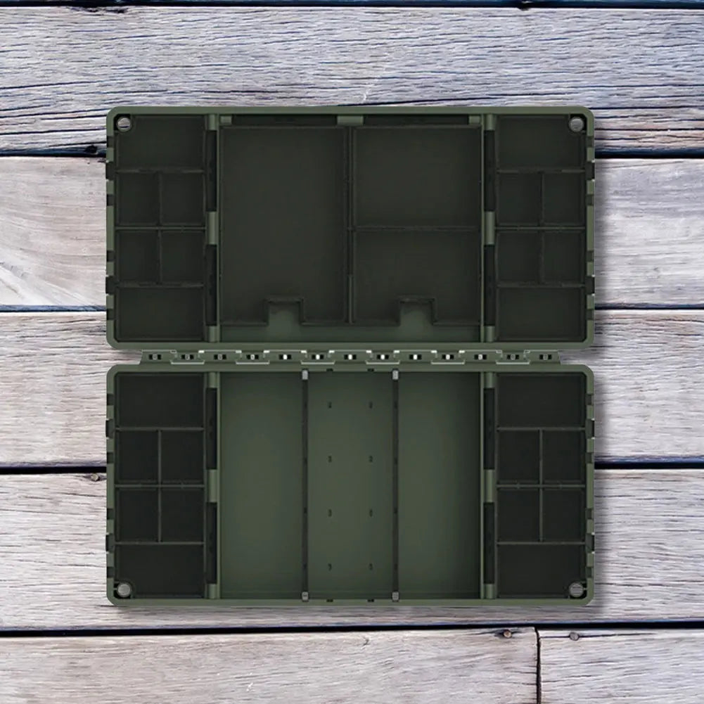 Carp Fishing Organizer Box Portable Fishing Tackle Storage Organizer Portable Spoon Hook Bait Box Fishing Gear Accessories