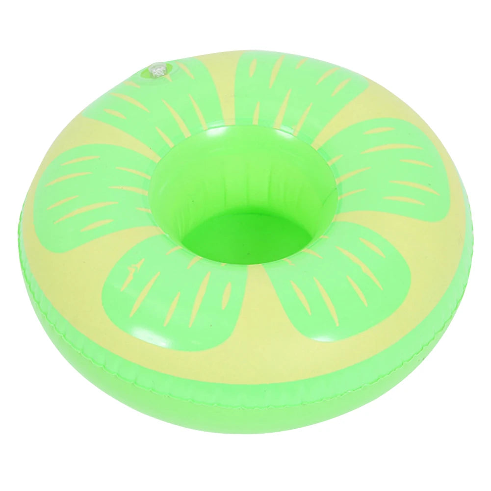 Float Beer Drink Tray Inflatable Swimming Pool Drink Cup Stand Cooler Table Party Supplies Gift for Family Friends