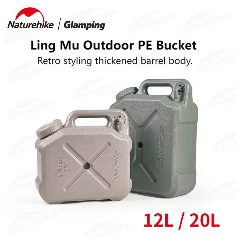 Naturehike Outdoor Water Bucket Portable Driving Water Can Outdoor Travel Camp Supplies Camping Essentials Camping Accessories