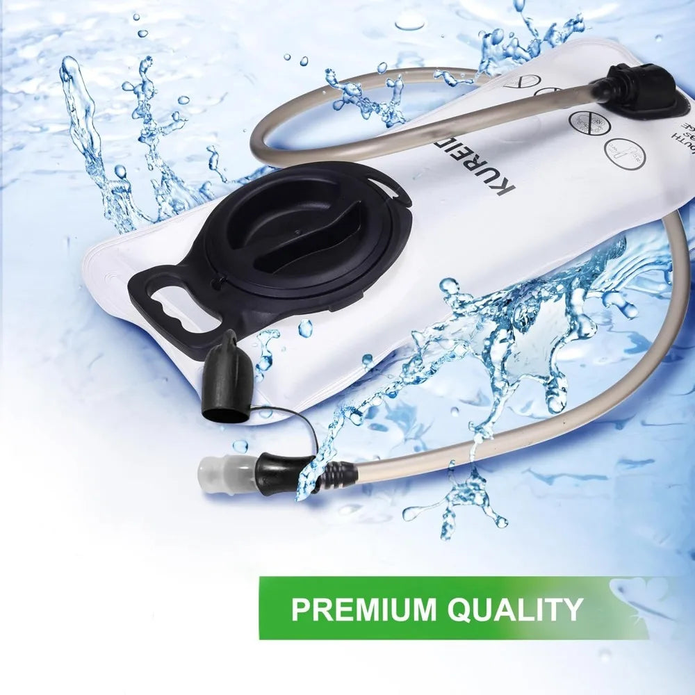 Hydration Bladder 2L-3L,Leak Proof Water Reservoir,BPA Free,Wide Opening, Military Water Bladder Combined with Hydration Backpac