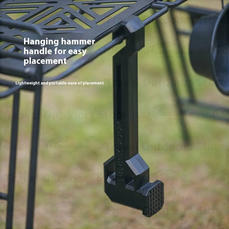 Naturehike BLACKDOG Campsite Hammer PA6 Toughened Nylon Professional Ground Nail Removal Two-in-one Function Tent Stake Hamme